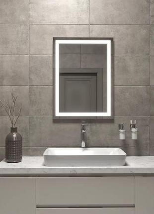 Зеркало с led подсветкой в ванную комнату 500*800 мм1 фото