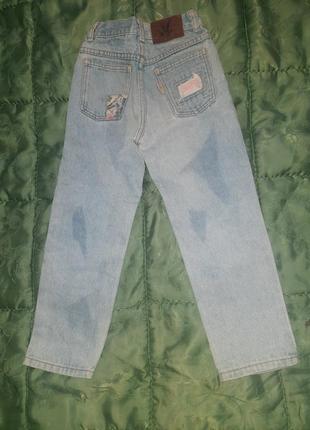 Модные джинсы для девочки 5-6лет2 фото