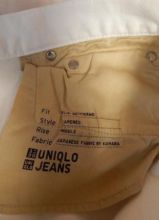 Джинсы женские uniqlo jeans, slim boyfriend w 34 l 29 eur, 52-54 ukr 045dgg (в указанном размере, только 1 шт)9 фото