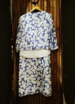 Платье miss peterson элегантное винтаж ретро винтажное принт цветы2 фото