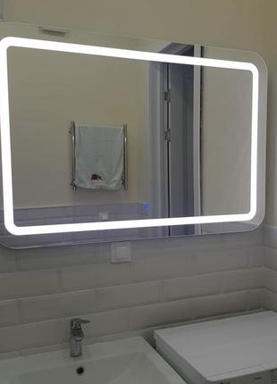 Дзеркало з підсвічуванням у ванну 1025х800 мм1 фото