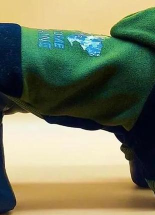 Костюм трикотажний для котів та собак "батьківщина", розмір s №1, (спина 31 см, груди - 46 см)