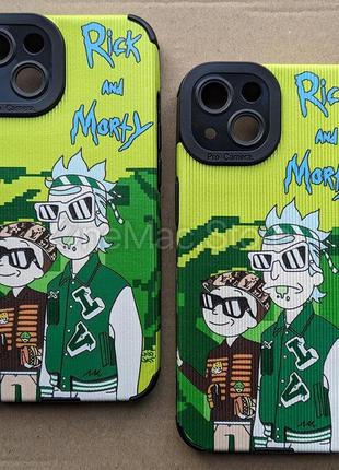 Чохол rick and morty chill для iphone 14 plus