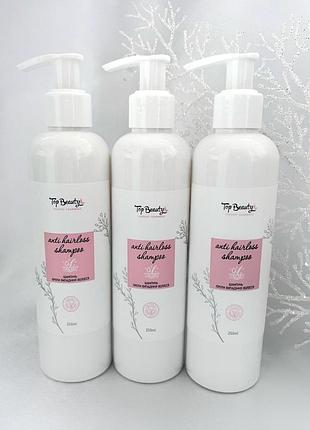 Безсульфатний шампунь регенеруючий проти випадіння top beauty, 250 мл