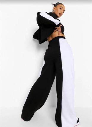Крутые стильные длинные брюки палаццо на флисе очень большемерят размер на бирке с но по факту идут3 фото