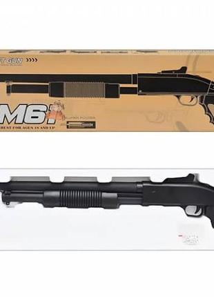 Автомат детский винчестер, металл, помповое ружьё на пульках zm 61