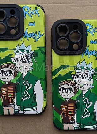 Чохол rick and morty chill для iphone 14 pro