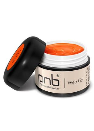 Гель паутинка pnb uv/led webgel неоновая оранжевая