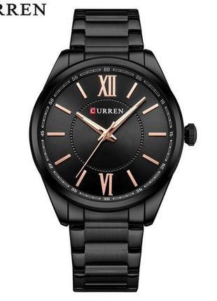 Классические мужские наручные часы curren 8423 all black