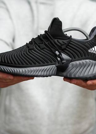 Adidas alphabounce instinct (черно/серые)2 фото