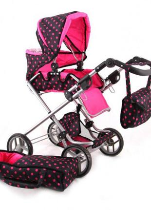 Коляска для ляльок 9333 з люлькою топ