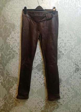 Штаны кожаные брюки италия размер 27-281 фото