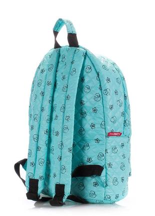 Рюкзак с уточками стеганый poolparty голубой3 фото