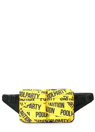 Сумка на пояс poolparty bumper с принтом caution