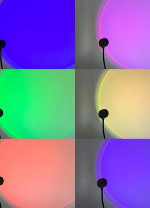 Светильник от usb лампа закат фото фон 7 цветов3 фото