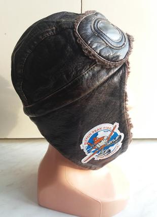 Шапка-шлем на меху, р.524 фото