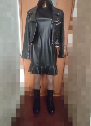 Платье еко кожа 2