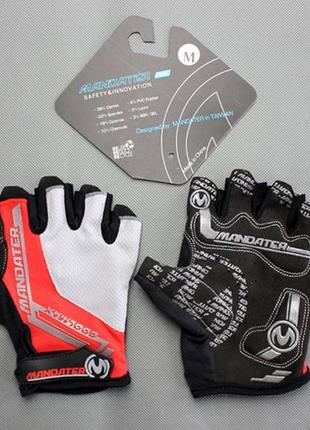 Велорукавиці безпалі mandater rx glove (червоні)