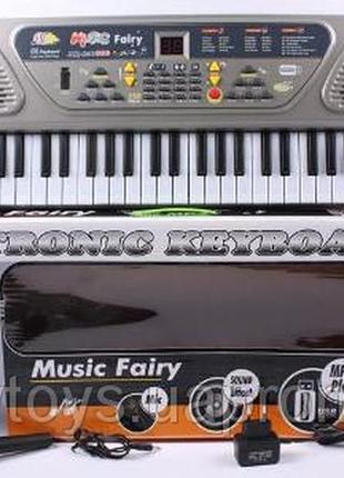 Піаніно, синтезатор з мікрофоном дитячий орган 54 клавіші usb (mp3). 2 динаміка. від мережі mq 8064 фото
