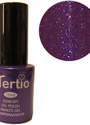 Tertio гель - лак № 176 (фіолетовий з блискітками) 10 мл