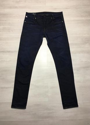 Premium брендові чоловічі темно-сині джинси стрейч g-star raw оригінал1 фото