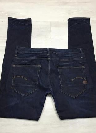 Premium брендовые мужские темно-синие джинсы стрейч g-star raw оригинал