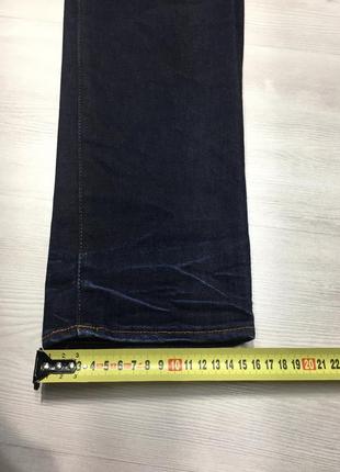 Premium брендові чоловічі темно-сині джинси стрейч g-star raw оригінал9 фото