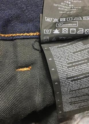 Premium брендовые мужские темно-синие джинсы стрейч g-star raw оригинал