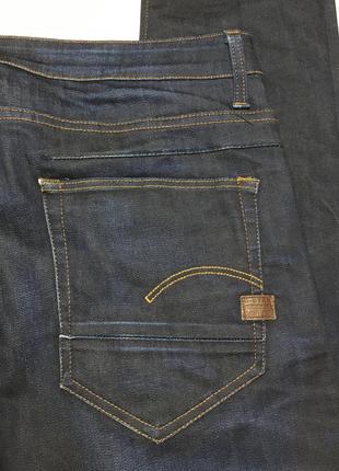 Premium брендові чоловічі темно-сині джинси стрейч g-star raw оригінал3 фото