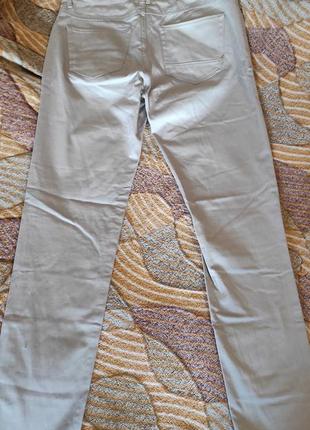 Бежево-серые мужские брюки zara man3 фото