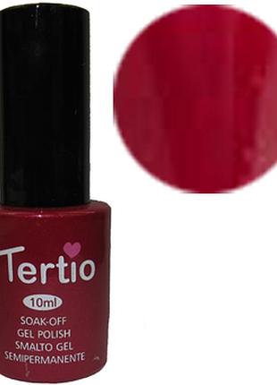 Tertio гель - лак № 092 (темно-червоний з рожевим мікроблиском) 10 мл