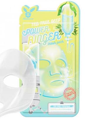 Тканевая маска  для проблемной кожи elizavecca face care tea tree deep power ringer mask pack