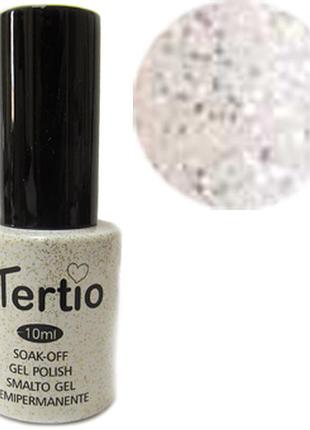 Tertio гель - лак № 061(белая ночь голографическими блестками) 10 мл