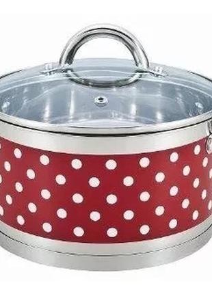 Кастрюля bohmann bh 0127-20 3.6л red