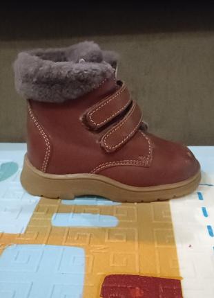Кожаные ботинки детские