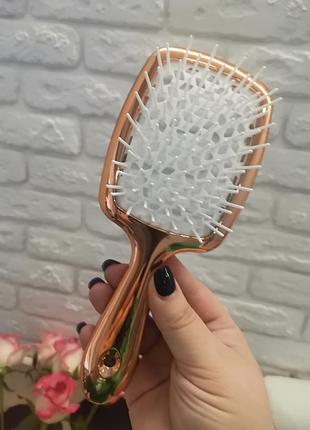 Гребінець для волосся super hair brush cecilia золото