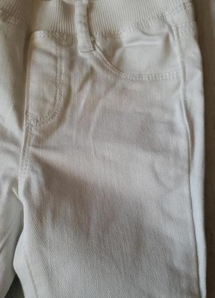 Білі джинси джегинсы gap на 12-18 міс3 фото