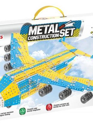 Іграшка "конструктор металевий технок",модель "мрія". набір для конструювання з різними способами з’єднання