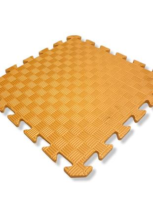Детский коврик-пазл 500×500×12 мм оранжевый уценка