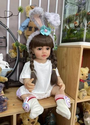 Лялька реборн 55 см силіконова npk doll