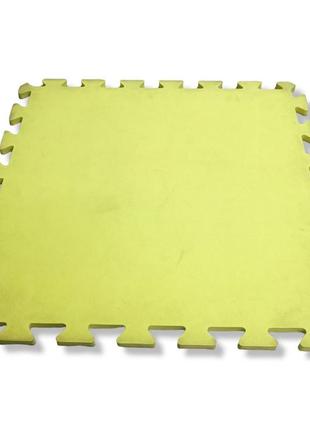 Дитячий килимок-пазл веселка 500×500×10 мм жовтий