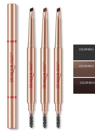 Олівець для брів з щіточкою bioaqua keep color and the moist makeup №12 бежевий (0,4 г)2 фото
