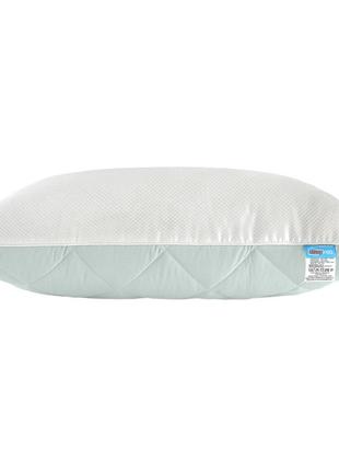 Подушка sleepingg двокамерна 50*70 см білий/м'ята