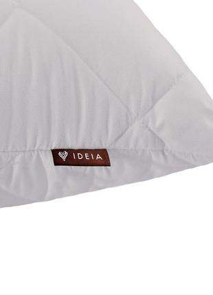 Подушка для сну антиалергенна тм ideia 50*70 см стьобана св/сіра2 фото