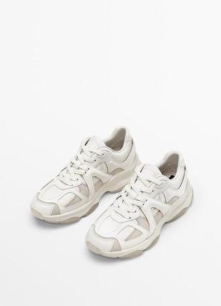 Кроссовки massimo dutti, кожа, новые с бирками