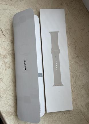 Ремінець apple sport band starlight для apple watch 41 mm, розмір m/l