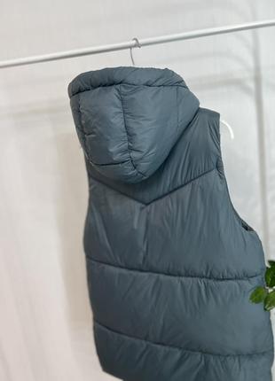 Теплий жилет zara подовжений, жилетка безрукавка
