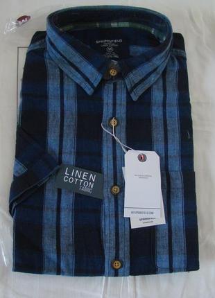 Рубашка от испанского бренда springfield ( льняная коллекция )