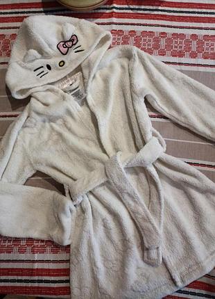 Белоснежный халат, hello kitty,