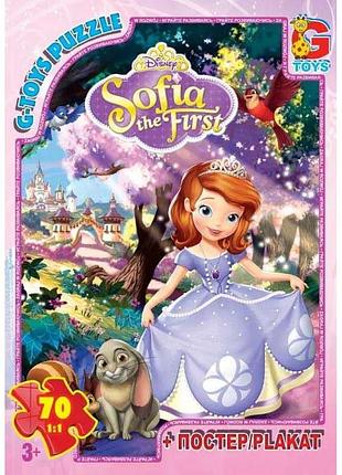Пазли g-toys "софія прекрасна" 70 елементів + постер 21 х 30 см sf 003
